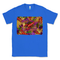 True Royal mardi gras crawfısh leopard wood and glitter background Classic Tee - Artiststas