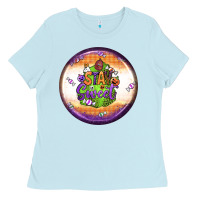 Baby Blue stay sweet earrings Ladies Tee - BundleAndBundleShop