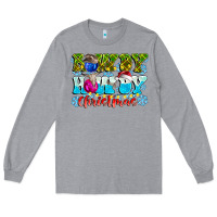 Heather Grey Rowdy Howdy Christmas Long Sleeve Tee - CowhideDigitalArt