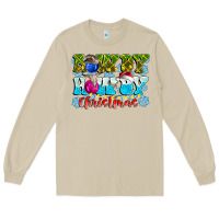 Mushroom Rowdy Howdy Christmas Long Sleeve Tee - CowhideDigitalArt