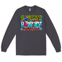 Smoke Rowdy Howdy Christmas Long Sleeve Tee - CowhideDigitalArt