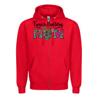 Red french bulldog mom Zipper Hoodie - RanaPortraitStore