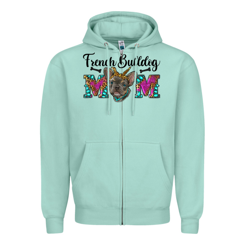 French Bulldog Mom Zipper Hoodie by RanaPortraitStore | Teevron