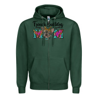 Sports Green french bulldog mom Zipper Hoodie - RanaPortraitStore