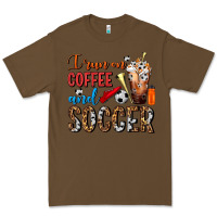 Cacao I Run On Coffee And Soccer Frappe Premium Tee - FaDigitalArtStudio