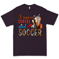 Plum I Run On Coffee And Soccer Frappe Premium Tee - FaDigitalArtStudio