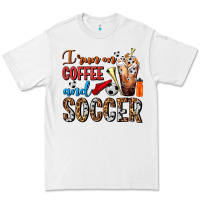 I Run On Coffee And Soccer Frappe Premium Tee | Teevron