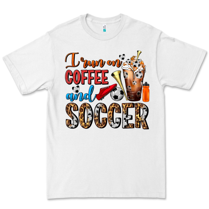 I Run On Coffee And Soccer Frappe Premium Tee by FaDigitalArtStudio | Teevron