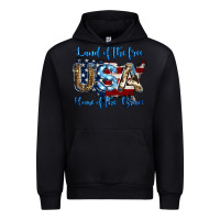 Black land of the free home of the brave american flag background Urban Hoodie - Jasminsmagicworld