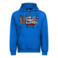 Cobalt land of the free home of the brave american flag background Urban Hoodie - Jasminsmagicworld