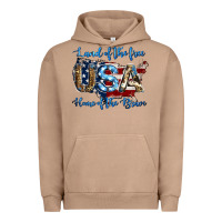 Pigment Burro land of the free home of the brave american flag background Urban Hoodie - Jasminsmagicworld