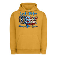 Pigment Peanut Butter land of the free home of the brave american flag background Urban Hoodie - Jasminsmagicworld