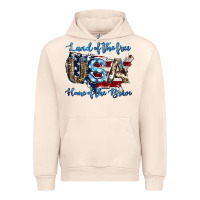 Sandshell land of the free home of the brave american flag background Urban Hoodie - Jasminsmagicworld