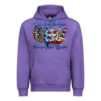 Tulip land of the free home of the brave american flag background Urban Hoodie - Jasminsmagicworld