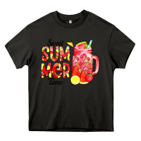Asphalt sweet summer time waterolor Heavy Core Tee - CowCowDesign