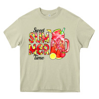 Mossy sweet summer time waterolor Heavy Core Tee - CowCowDesign