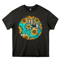 Asphalt Round western pattern Heavy Core Tee - Jasminsmagicworld