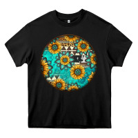 Black Round western pattern Heavy Core Tee - Jasminsmagicworld