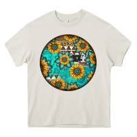 Cream Round western pattern Heavy Core Tee - Jasminsmagicworld