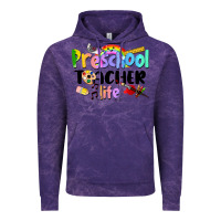 Cloud Purple Preschool Teacher Life Vintage Hoodie - LillyAllenDesigns