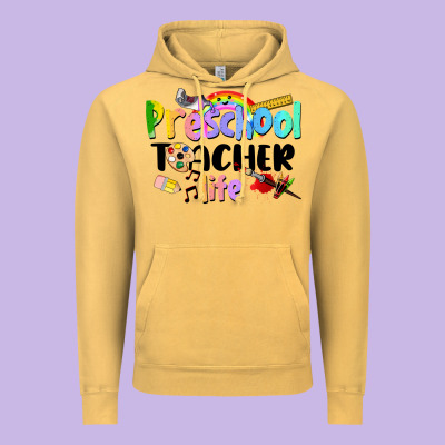 Preschool Teacher Life Vintage Hoodie Designed By Lillyallendesigns