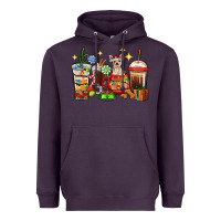 Plum Christmas coffee cups with Chihuahua Heavyweight Hoodie - RanaPortraitStore