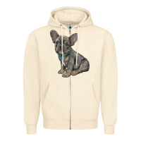 Sandshell french bulldog Zipper Hoodie - RanaPortraitStore