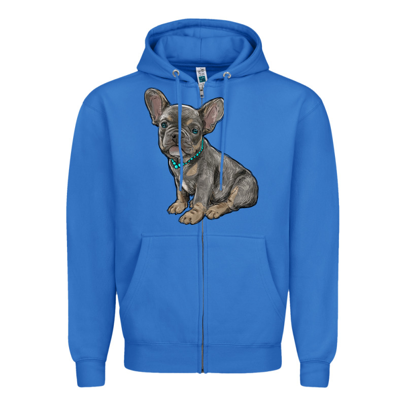 French Bulldog Zipper Hoodie by RanaPortraitStore | Teevron