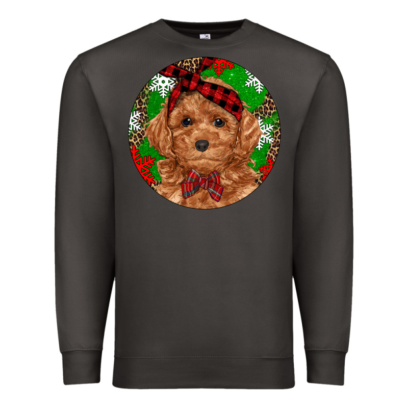 Christmas Toy Poodle Premium Sweatshirt by RanaPortraitStore | Teevron