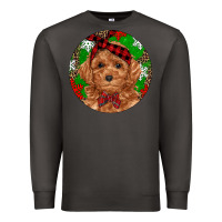 Smoke Christmas Toy Poodle Premium Sweatshirt - RanaPortraitStore