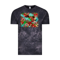 Cloud Black Christmas Plaid Turquoise Glitter Cowhide Vintage Tee - FaDigitalArtStudio