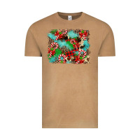 Vintage Camel Christmas Plaid Turquoise Glitter Cowhide Vintage Tee - FaDigitalArtStudio
