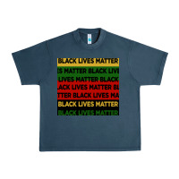 Midnight Navy black lives matter seamless pattern Urban Heavy Tee - BundleAndBundleShop