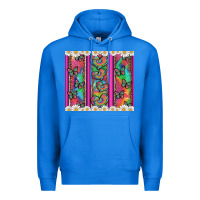 True Royal tie dye hearts and butterfly with flowers Premium Hoodie - Artiststas