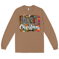 Toasted Coconut Western Merry Christmas Long Sleeve Tee - CowhideDigitalArt