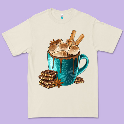 Chocolate And Coffee Premium Tee Designed By Fadigitalartstudio