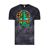 Libra Zodiac Sign Sunflower Leopard Serape Vintage Tee | Teevron