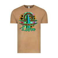 Vintage Camel Libra Zodiac Sign Sunflower Leopard Serape Vintage Tee - RanaPortraitStore