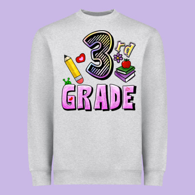 Third Grade Heavyweight Sweatshirt Designed By Ranaportraitstore