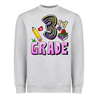 Heather Grey Third Grade Heavyweight Sweatshirt - RanaPortraitStore