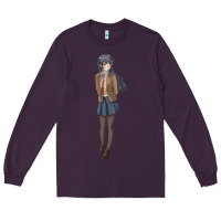 Plum mai sakurajima Long Sleeve Tee - DesigneFamous
