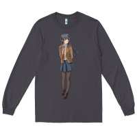 Smoke mai sakurajima Long Sleeve Tee - DesigneFamous
