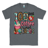 Charcoal Heather hundred days of coffee and chaos Classic Tee - OliviaCreatesArt