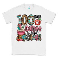 White hundred days of coffee and chaos Classic Tee - OliviaCreatesArt