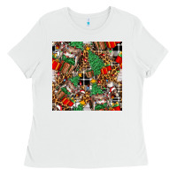 White christmas donkey Ladies Tee - FaDigitalArtStudio