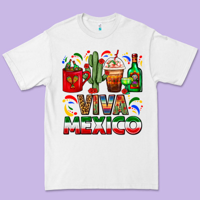 Viva Mexico Coffee Cups With Cactus And Tequila Premium Tee Designed By Fadigitalartstudio