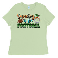Matcha sunday is for football Ladies Tee - BundleAndBundleShop