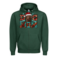 Sports Green dog mom christmas with labrador Zipper Hoodie - RanaPortraitStore