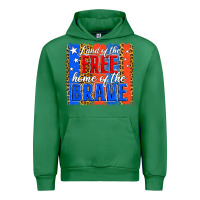 Emerald land of the free th of july brushstroke Urban Hoodie - Jasminsmagicworld