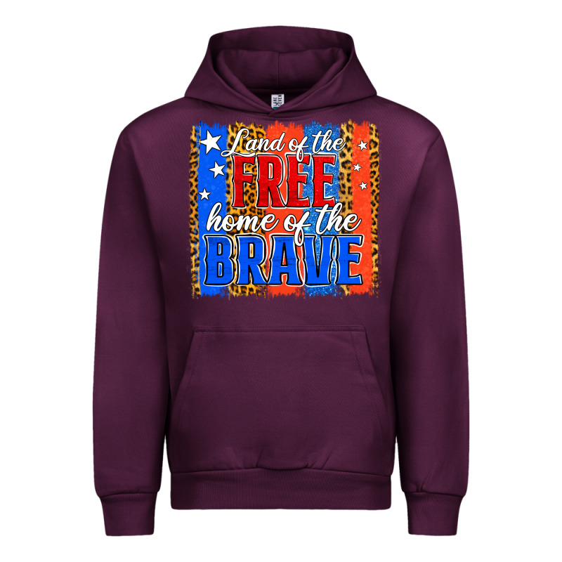 Land Of The Free Th Of July Brushstroke Urban Hoodie by Jasminsmagicworld | Teevron